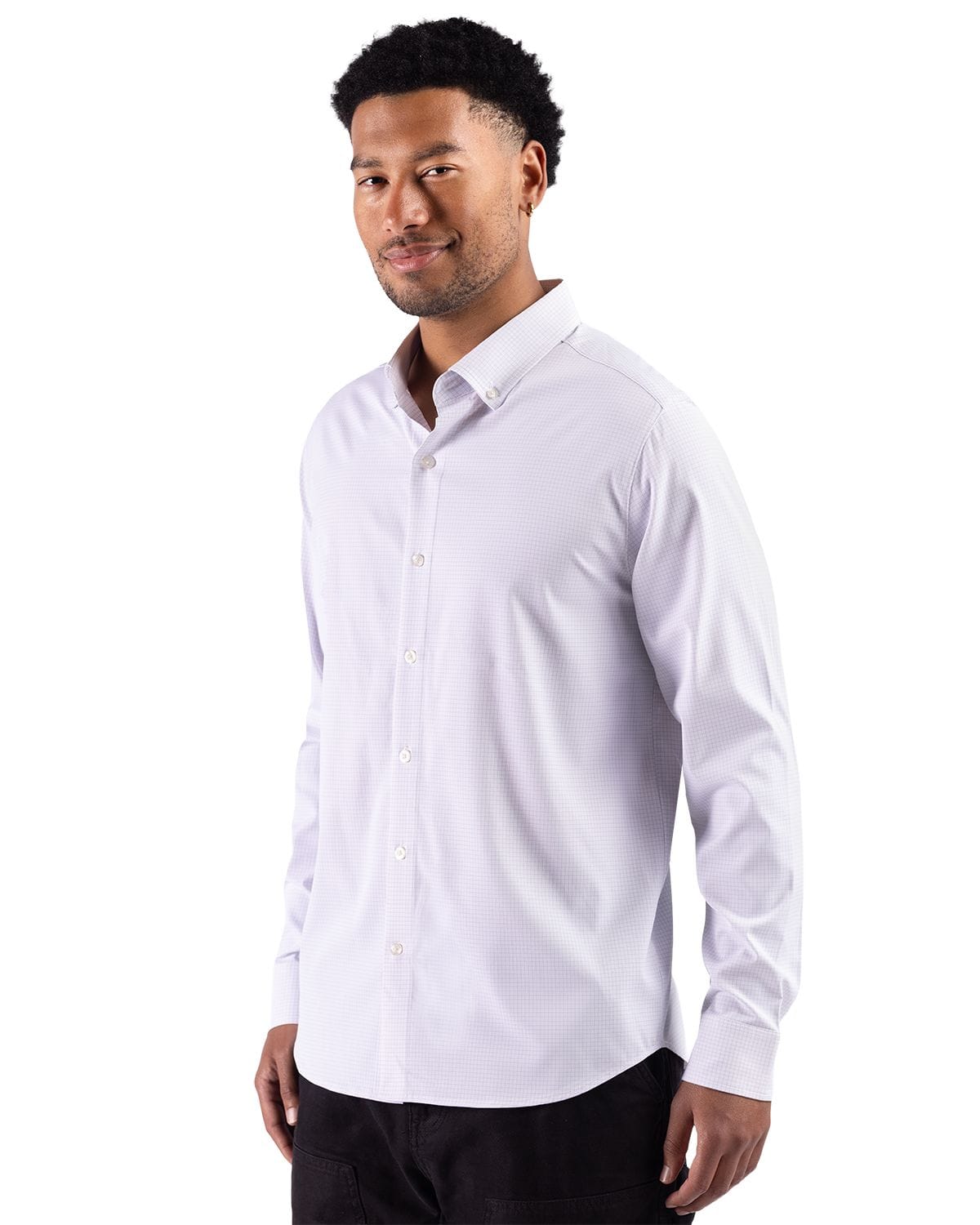Cutter & Buck Woven Shirts Cutter & Buck - Men's Skyline Recycled Windowpane Dress Shirt
