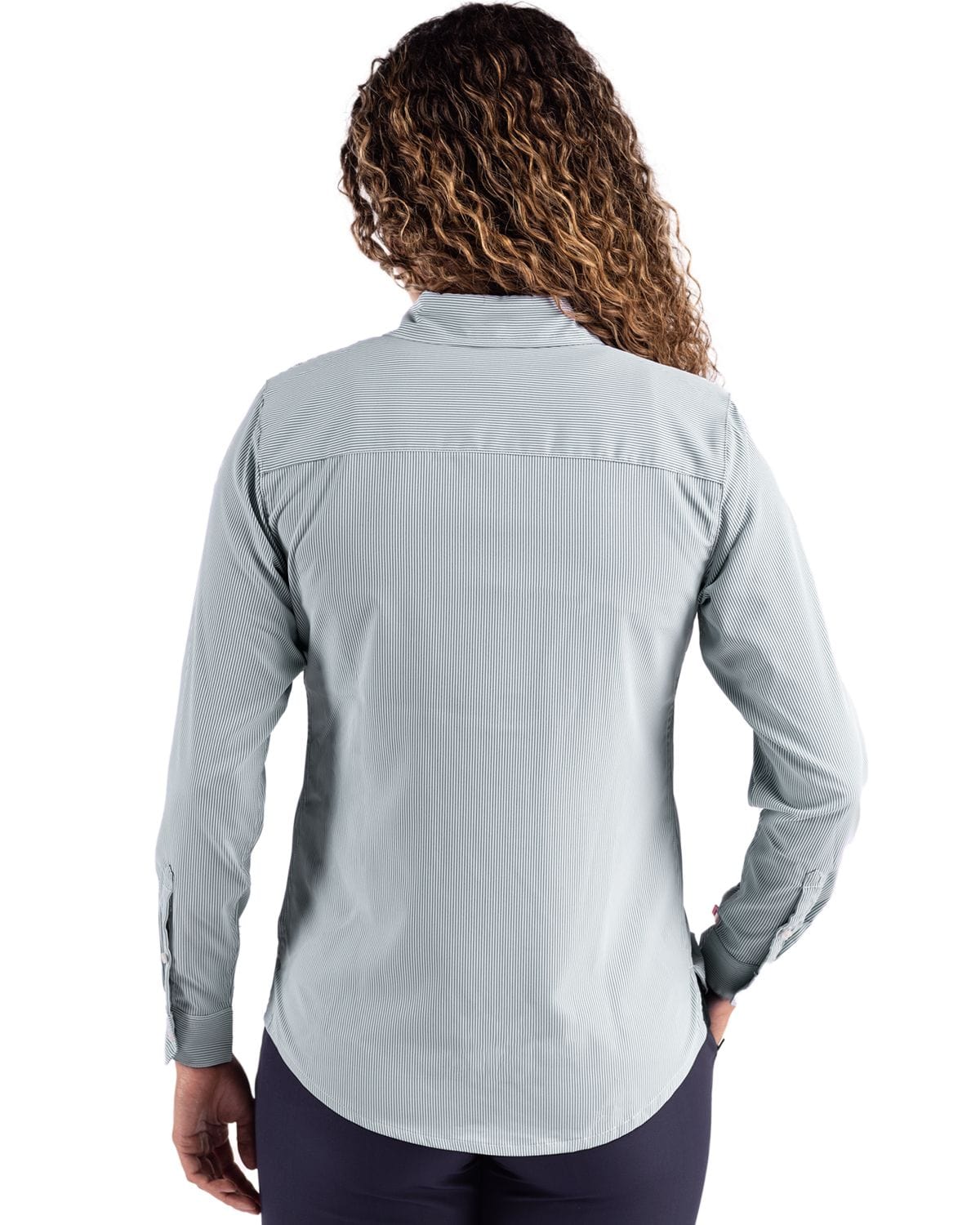 Cutter & Buck Woven Shirts Cutter & Buck - Women's Skyline Recycled Pinstripe Dress Shirt