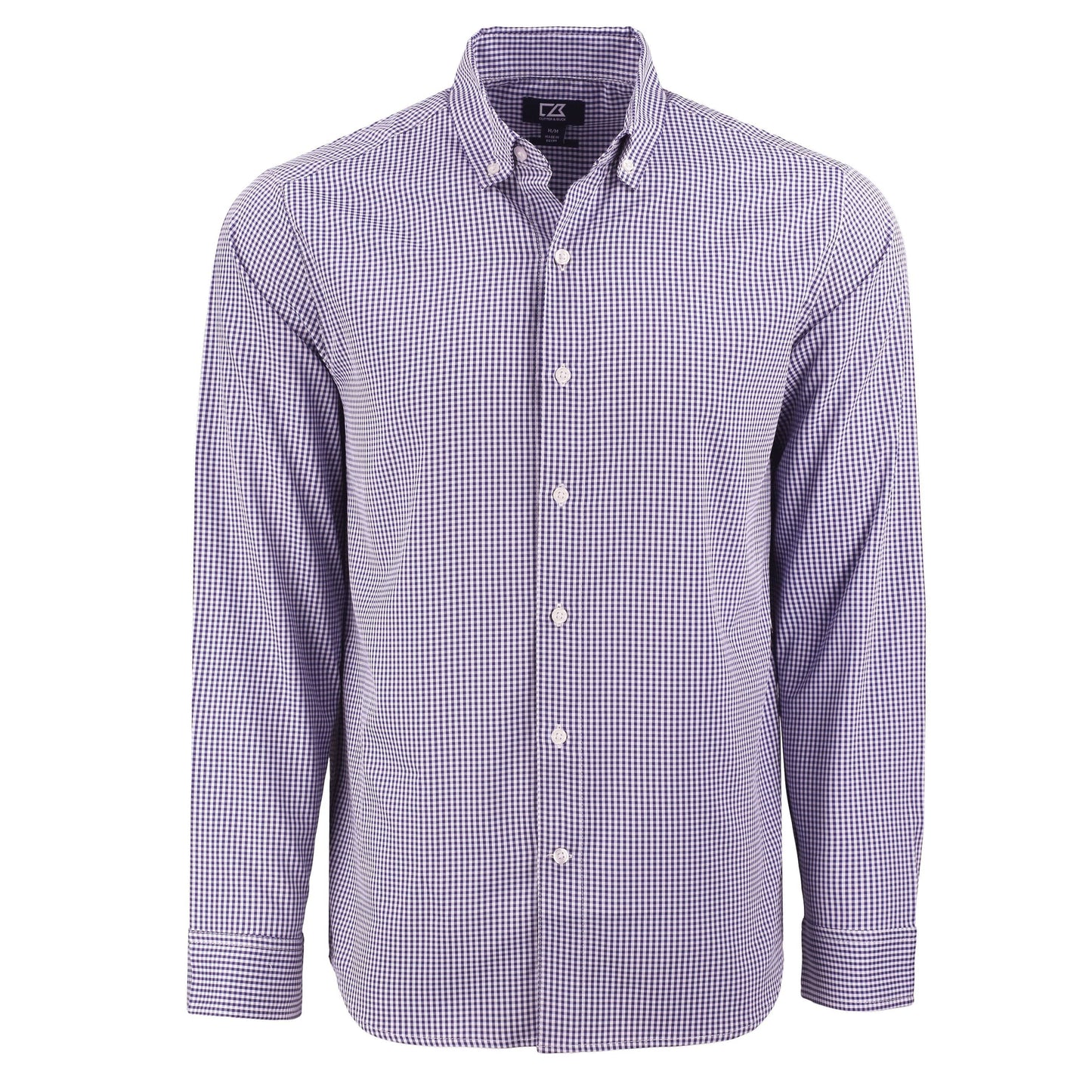 Cutter & Buck Woven Shirts S / College Purple/White Cutter & Buck - Men's Skyline Recycled Gingham Dress Shirt