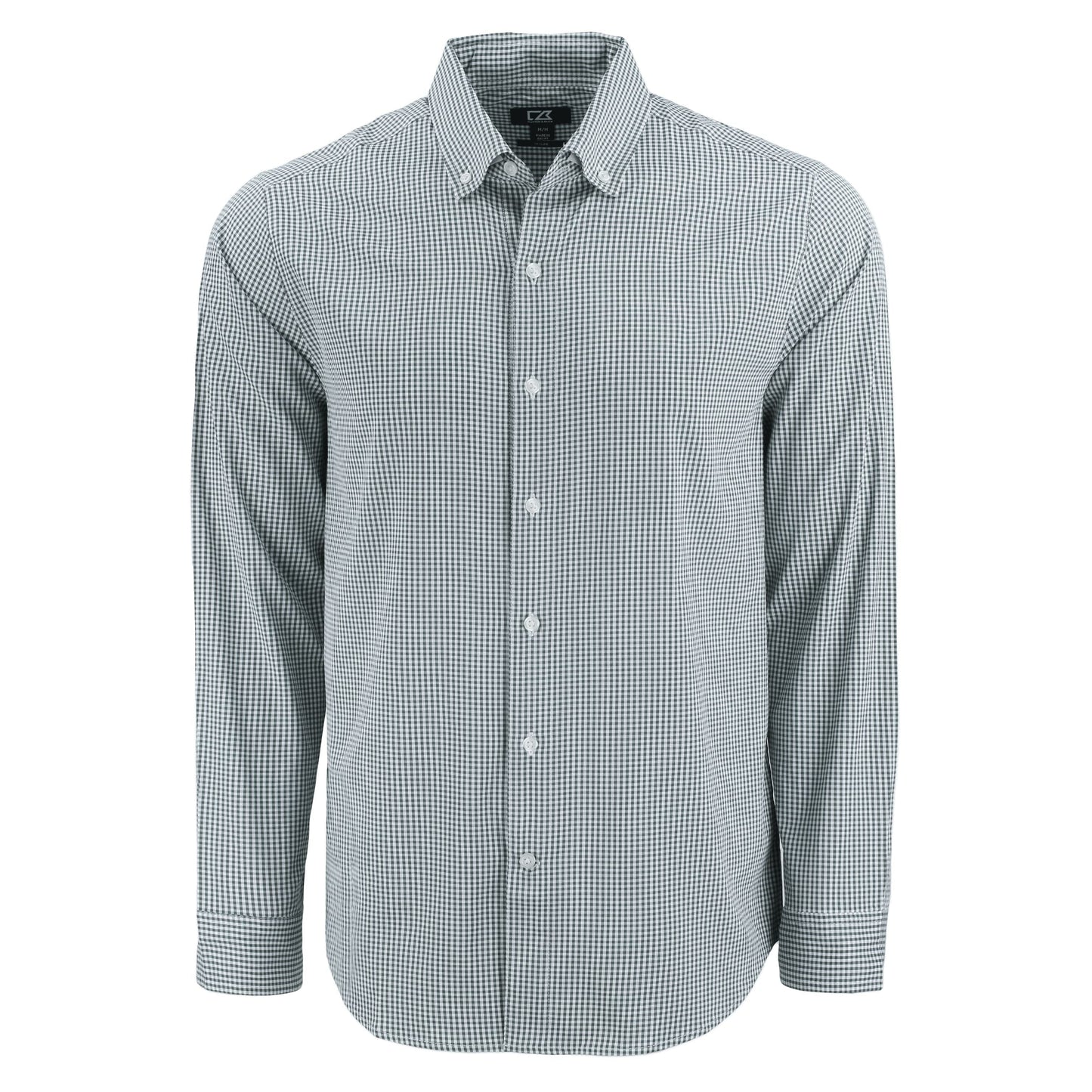 Cutter & Buck Woven Shirts S / Hunter/White Cutter & Buck - Men's Skyline Recycled Gingham Dress Shirt