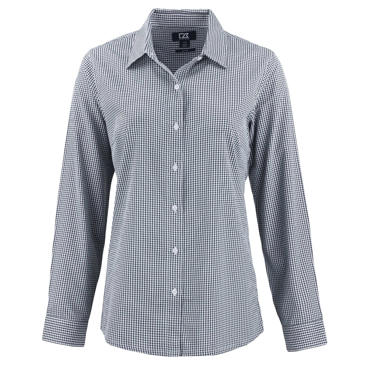Cutter & Buck Woven Shirts XS / Black/White Cutter & Buck - Women's Skyline Recycled Gingham Dress Shirt