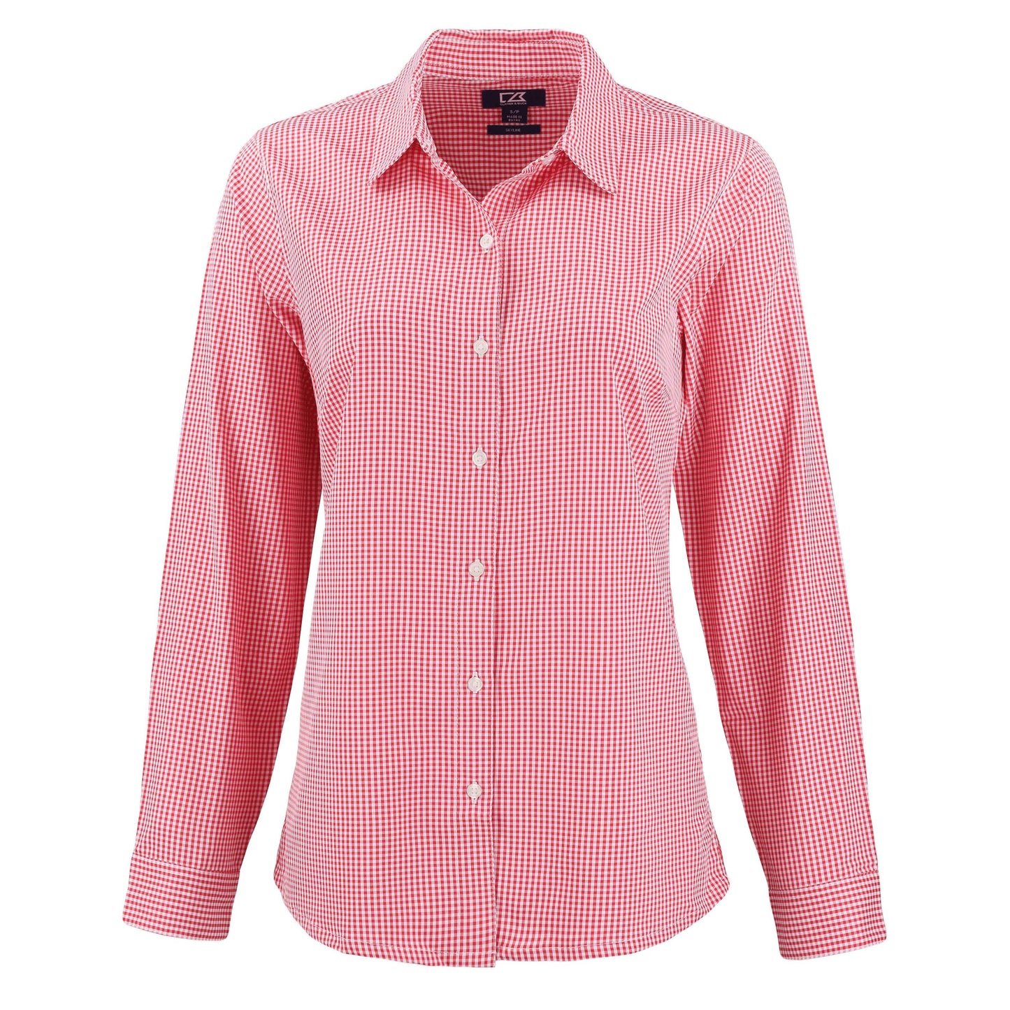 Cutter & Buck Woven Shirts XS / Red/White Cutter & Buck - Women's Skyline Recycled Gingham Dress Shirt