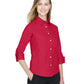Devon & Jones Woven Shirts Devon & Jones - Women's Perfect Fit™ 3/4 Sleeve Stretch Poplin Blouse