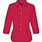 Devon & Jones Woven Shirts S / Red Devon & Jones - Women's Perfect Fit™ 3/4 Sleeve Stretch Poplin Blouse