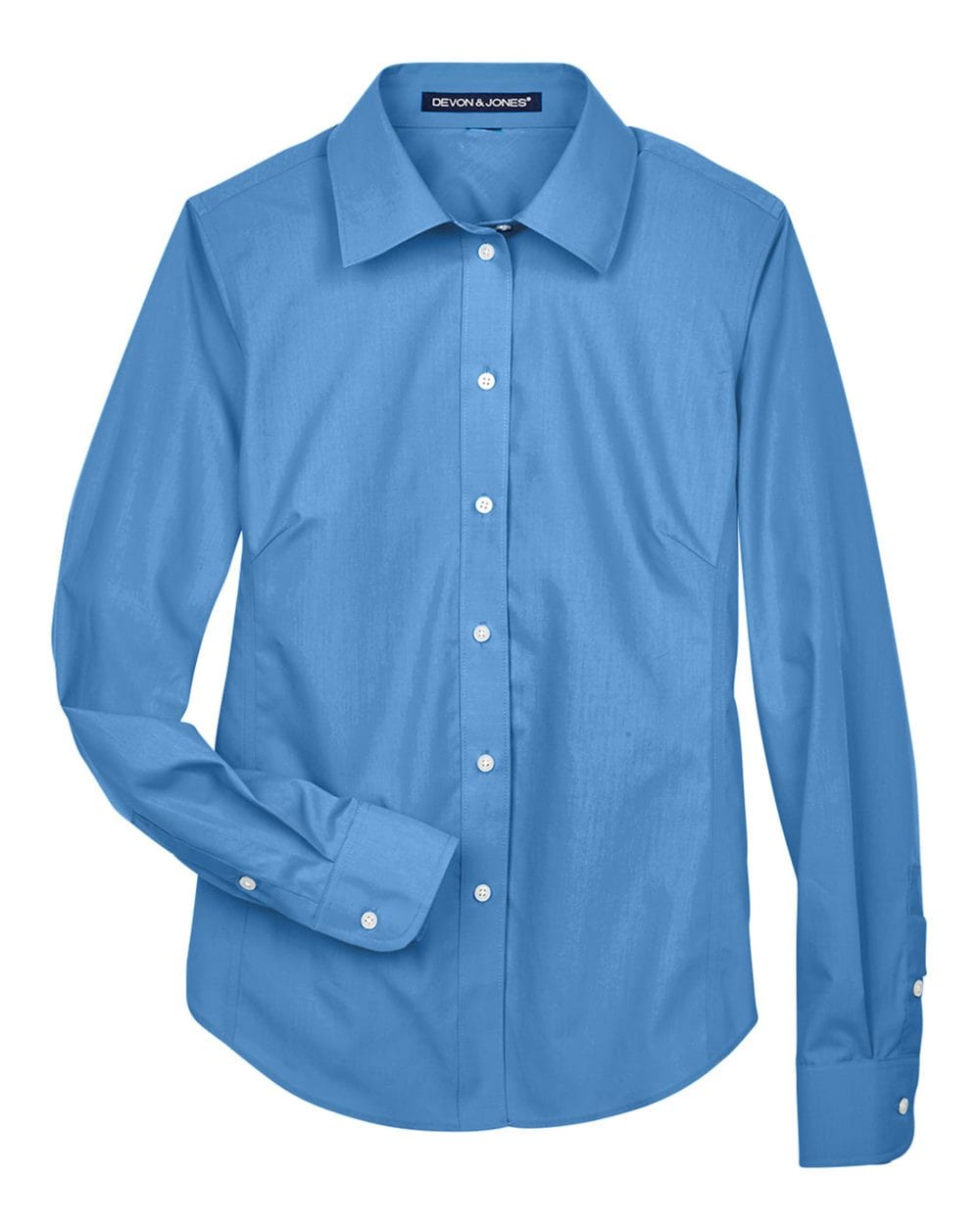 Devon & Jones Woven Shirts XS / French Blue Devon & Jones - Women's Crown Collection™ Solid Broadcloth