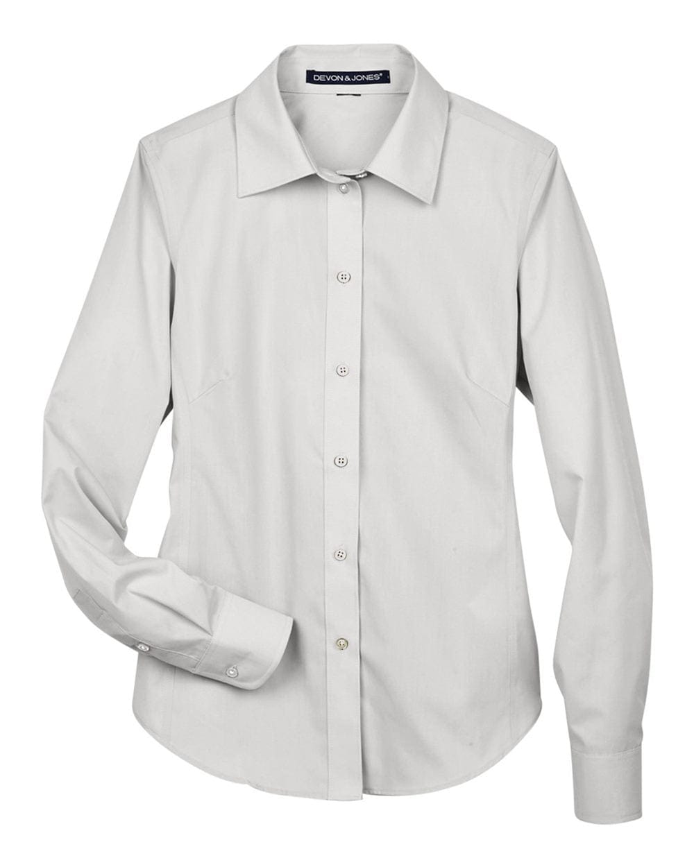 Devon & Jones Woven Shirts XS / Silver Devon & Jones - Women's Crown Collection™ Solid Broadcloth