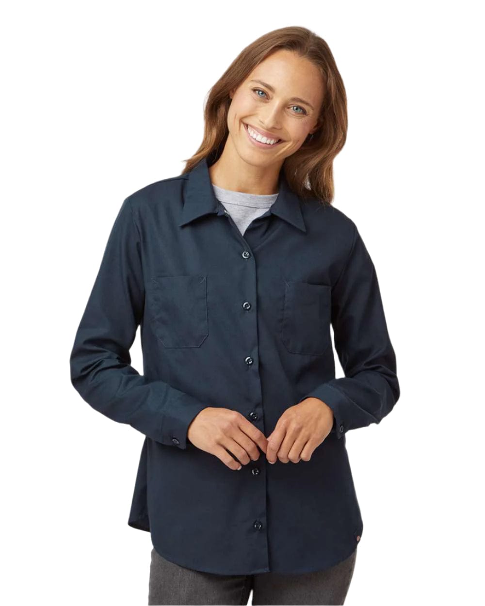 Dickies Workwear Only Dickies - Women's Industrial Long Sleeve Work Shirt
