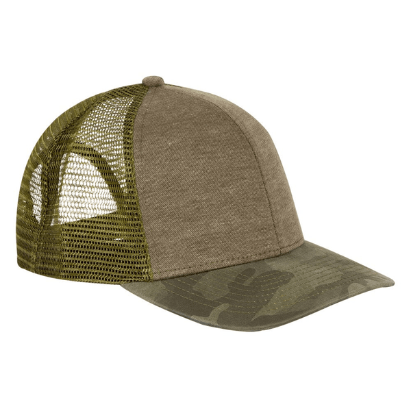 DRI DUCK Headwear Adjustable / Olive/Camo DRI DUCK - Pique Trucker Cap