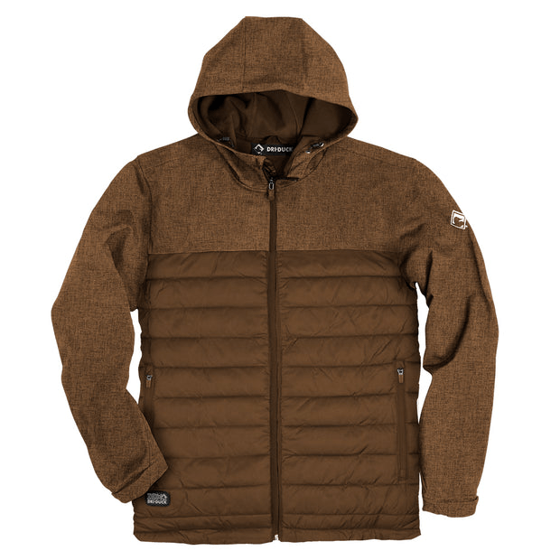 DRI DUCK Outerwear S / Saddle Heather/Saddle DRI DUCK - Men's Pinnacle Softshell Puffer Jacket