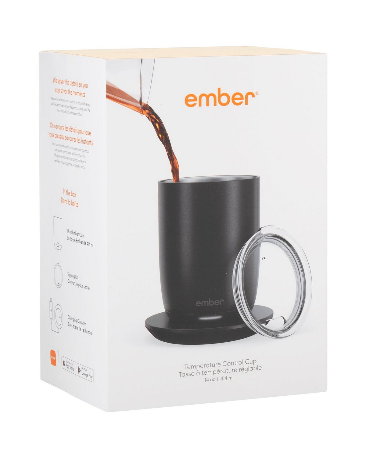 Ember Accessories 14oz / Black Ember - Temperature Control Cup 14oz