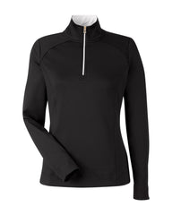 Fairway & Greene Layering XS / Black/White Fairway & Greene - Women's Wells Quarter-Zip Tech Pullover