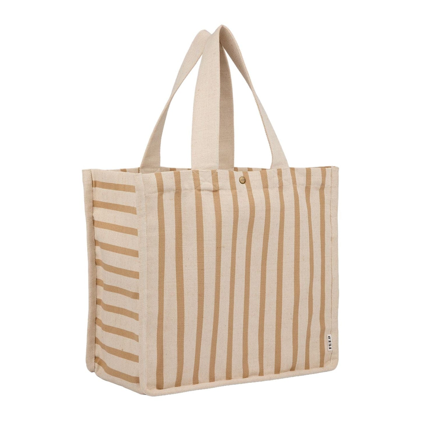 FEED Bags One Size / Natural FEED - Cotton and Jute Striped Tote