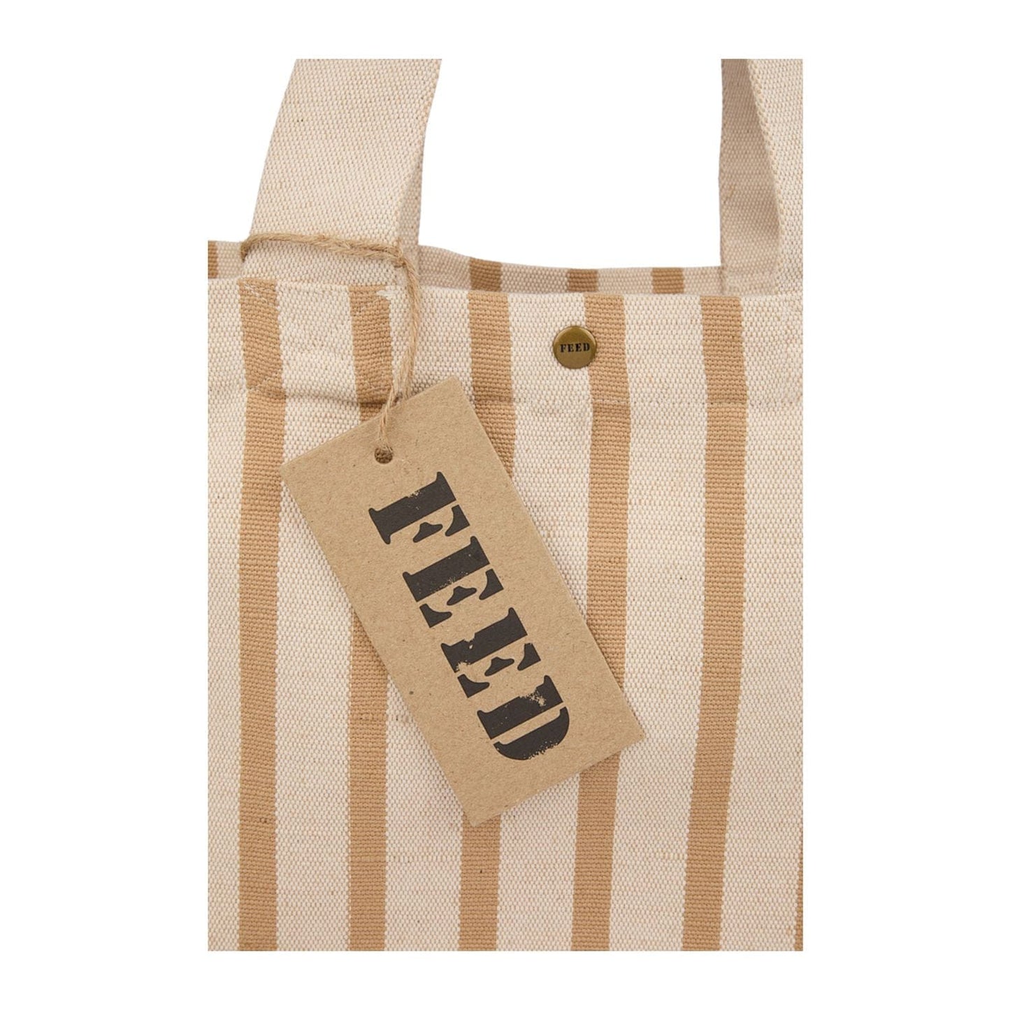FEED Bags One Size / Natural FEED - Cotton and Jute Striped Tote