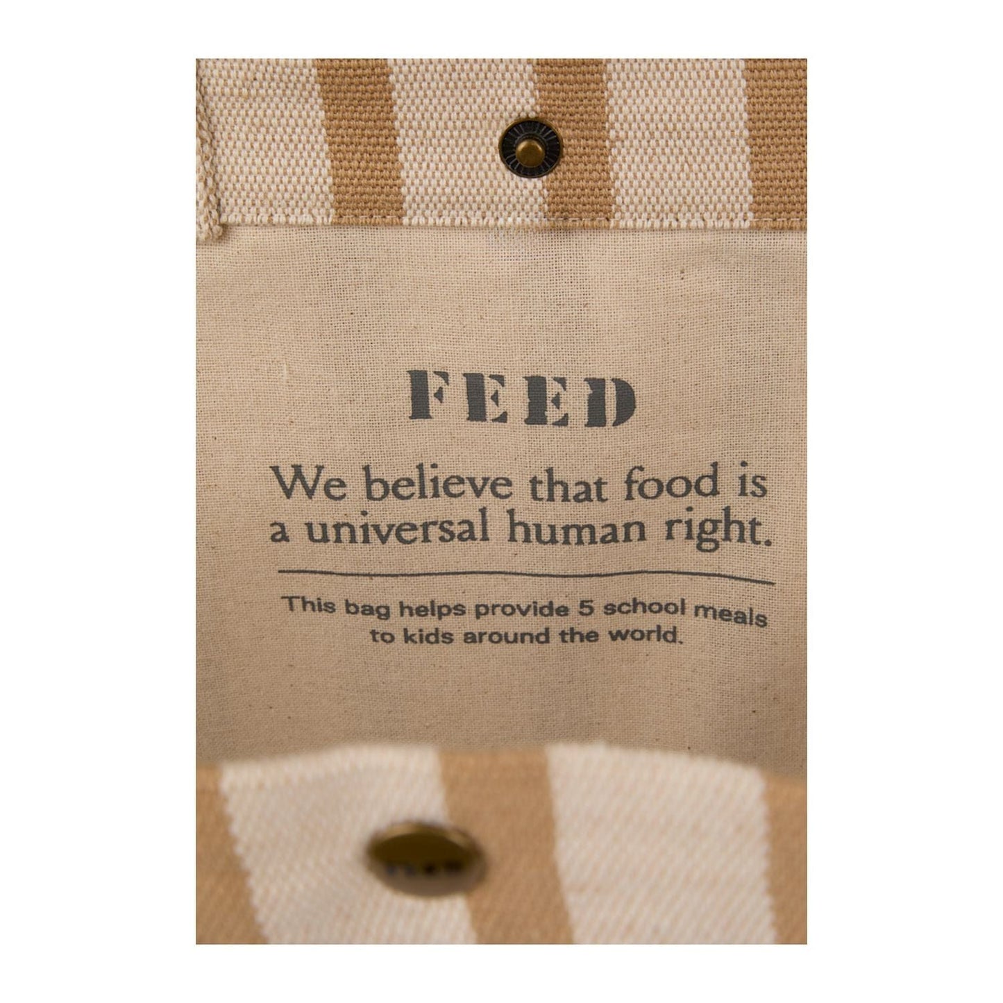FEED Bags One Size / Natural FEED - Cotton and Jute Striped Tote