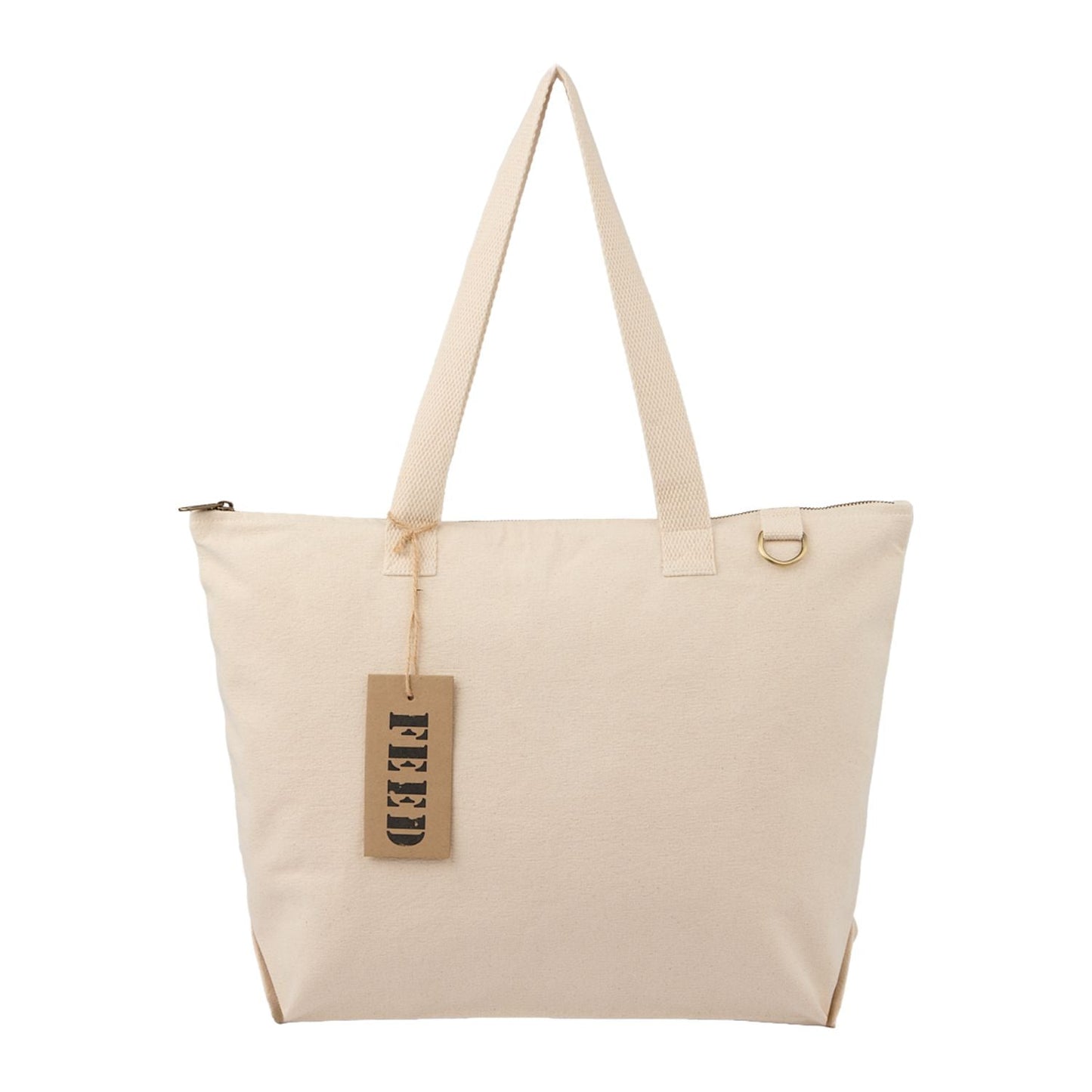 FEED Bags One Size / Natural FEED - Organic Cotton Zippered Tote