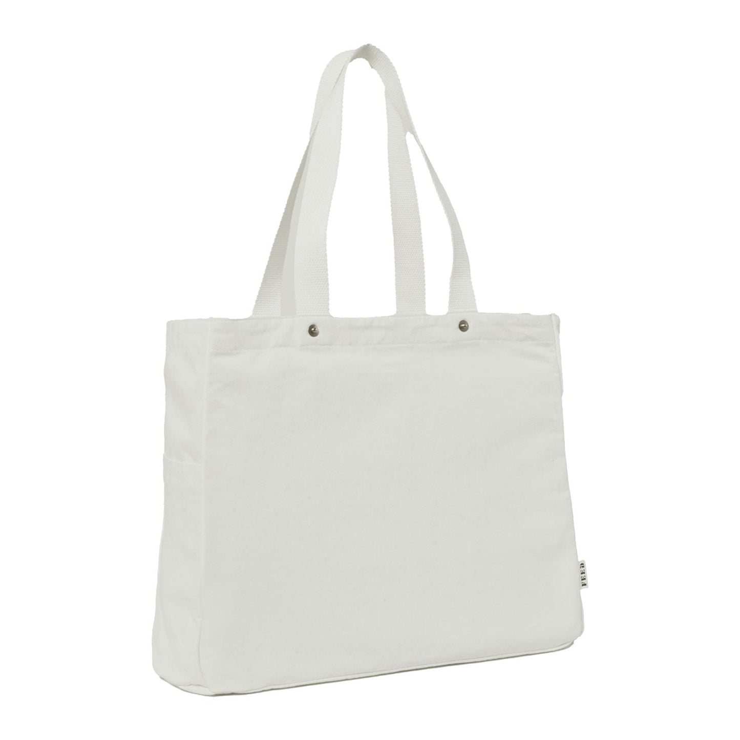 FEED Bags One Size / White FEED - Organic Cotton Rivet Tote