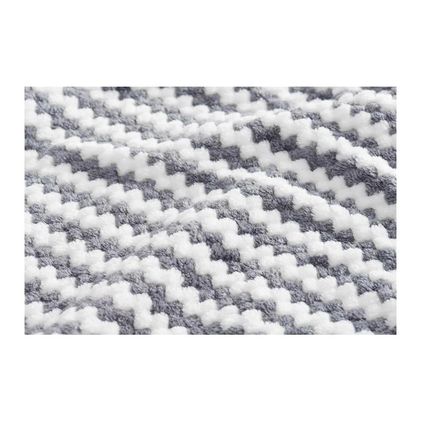 Field & Co Accessories Field & Co. - Chevron Striped Sherpa Blanket