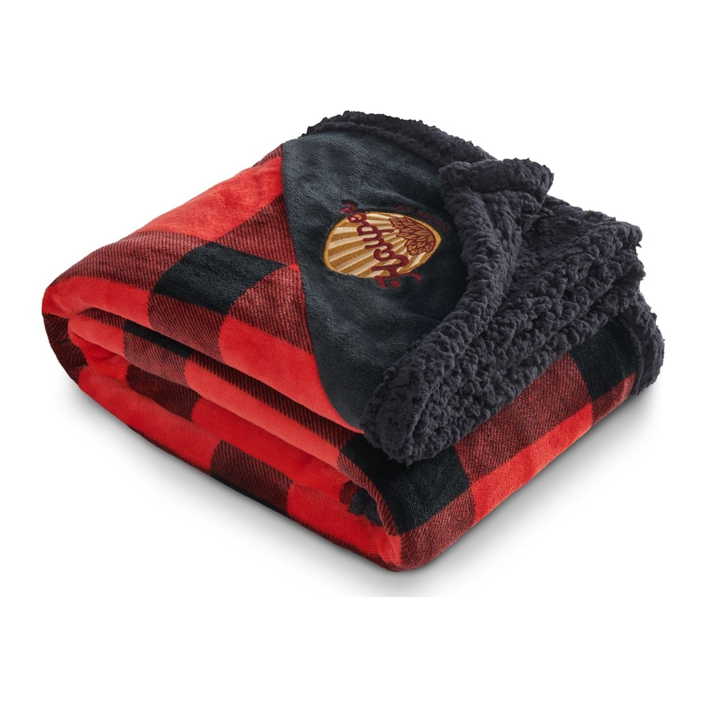 Field & Co Accessories One Size / Red/Black Field & Co. - Buffalo Plaid Sherpa Blanket