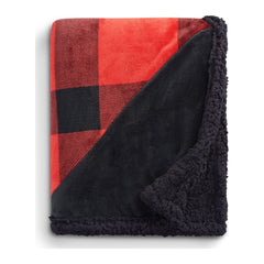 Field & Co Accessories One Size / Red/Black Field & Co. - Buffalo Plaid Sherpa Blanket