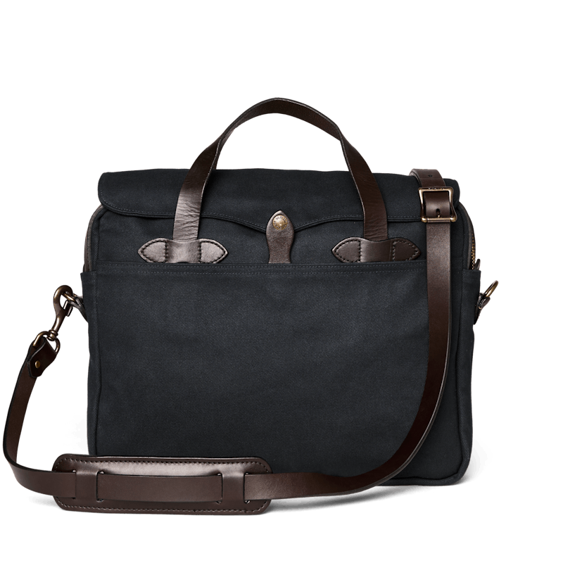 Filson Original Briefcase 2024 Messenger Bag, twill and leather