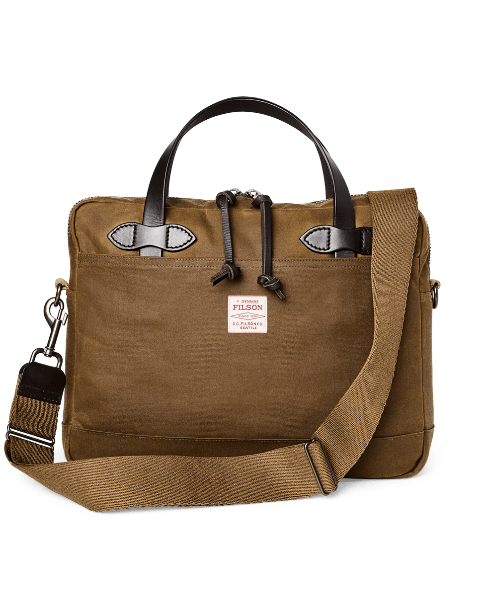 Filson Bags 9L / Dark Tan Filson - Ripstop Tin Cloth Compact Briefcase