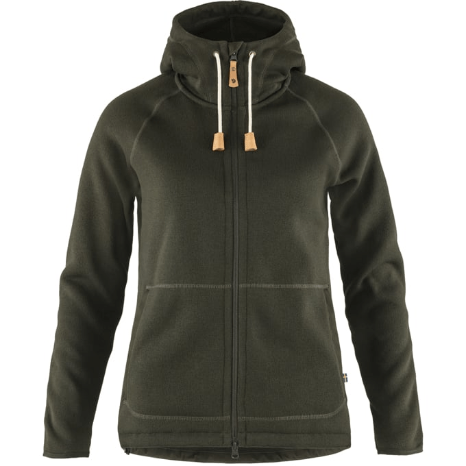 Fjällräven Fleece XXS / Deep Forest FJÄLLRÄVEN - Women's Övik Fleece Hoodie