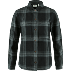 Fjällräven Woven Shirts XXS / Black-Iron Grey FJÄLLRÄVEN - Women's Singi Flannel Overshirt