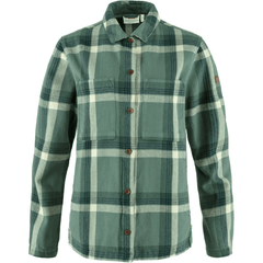 Fjällräven Woven Shirts XXS / Patina Green-Deep Patina FJÄLLRÄVEN - Women's Singi Flannel Overshirt