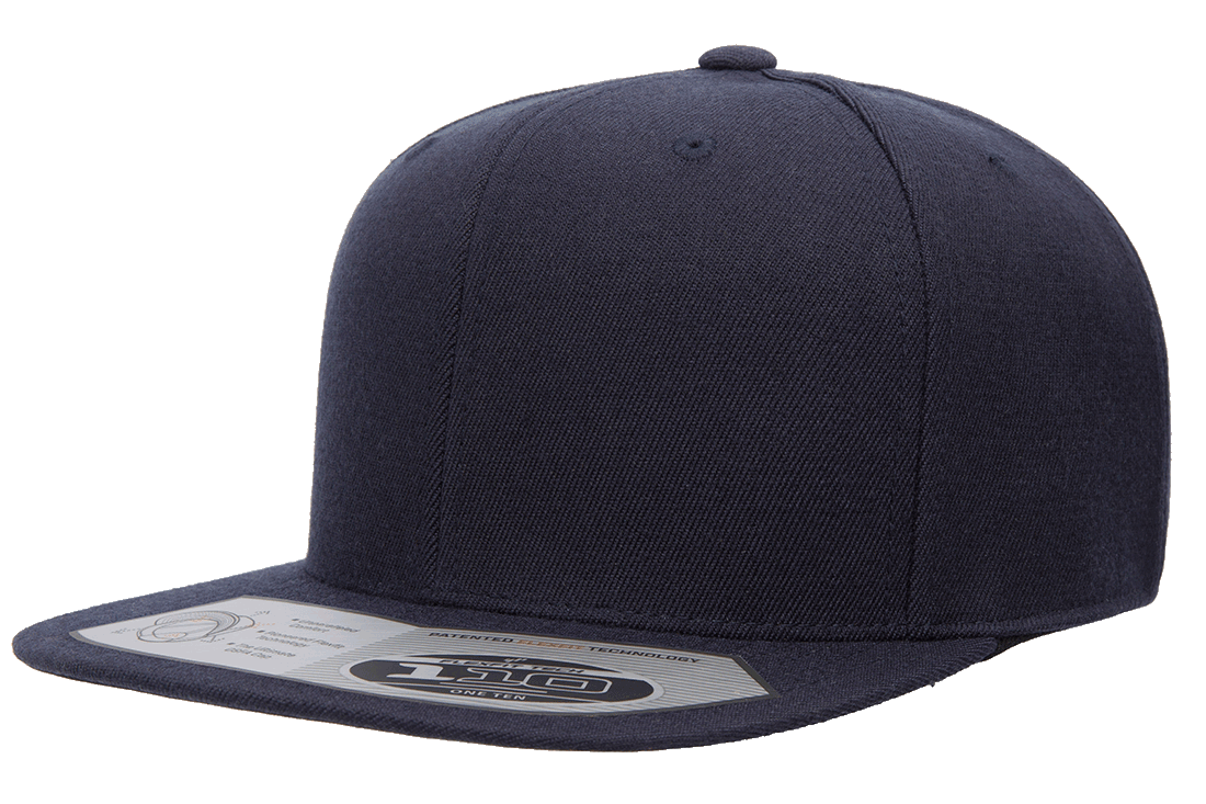 Flexfit Headwear One Size / Dark Navy Flexfit - 110® Flat Bill Snapback Cap