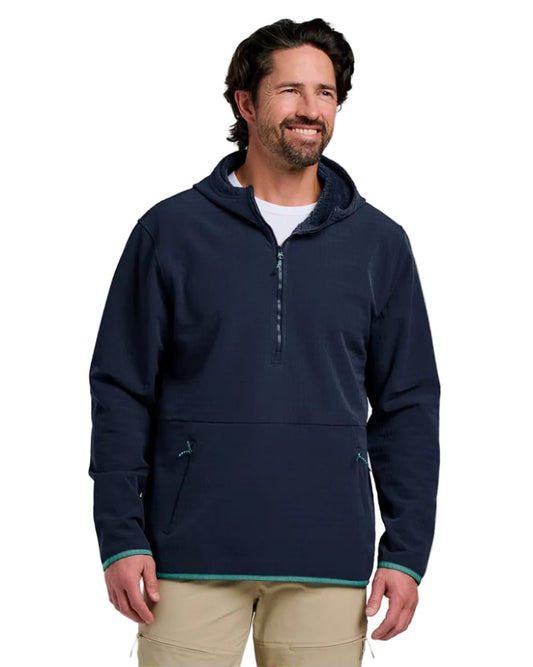 Free Fly Fleece S / Deep Navy Free Fly - Men's Gridback Fleece Anorak Hoodie