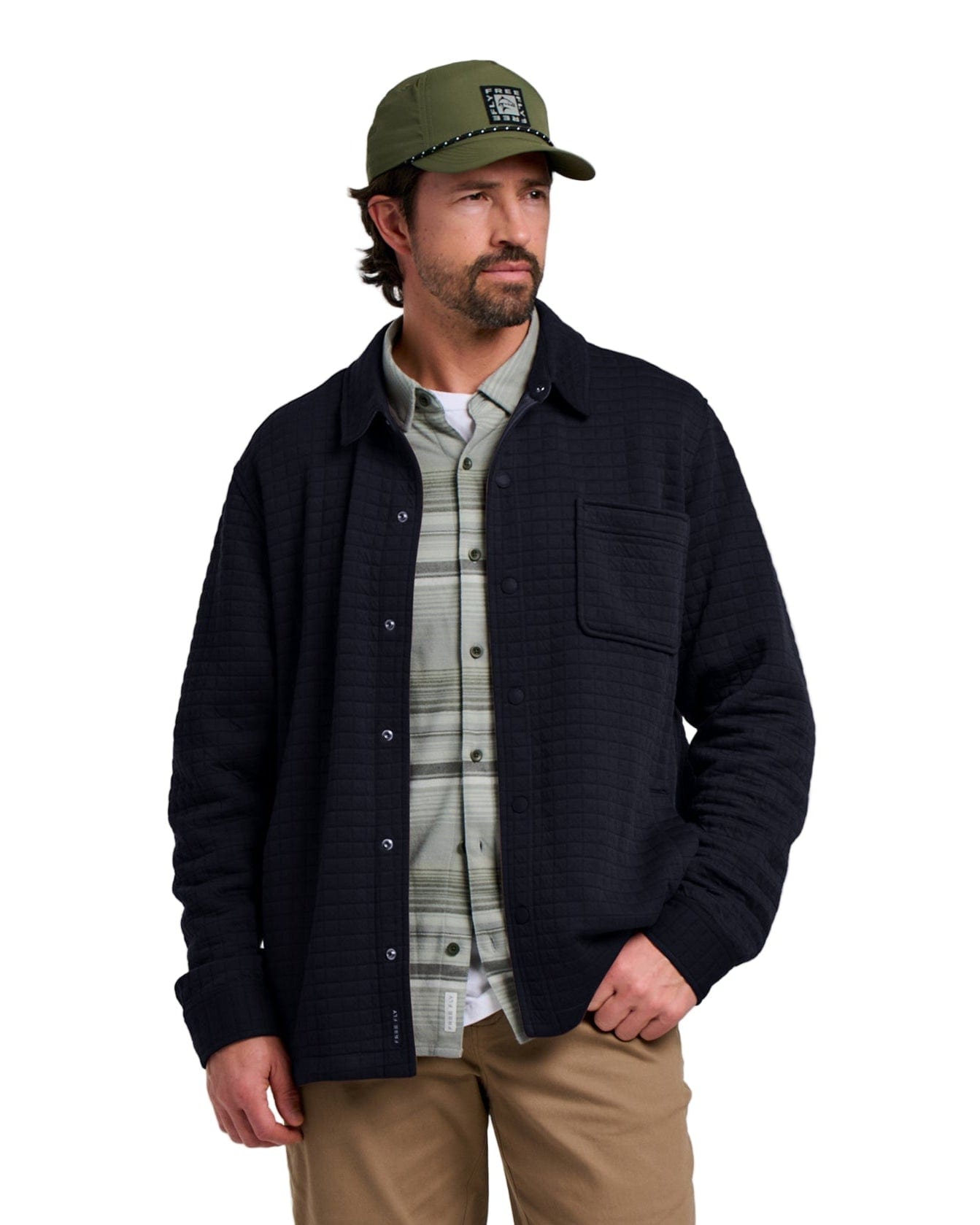 Free Fly Outerwear S / Black Free Fly - Men's Downvalley Overshirt