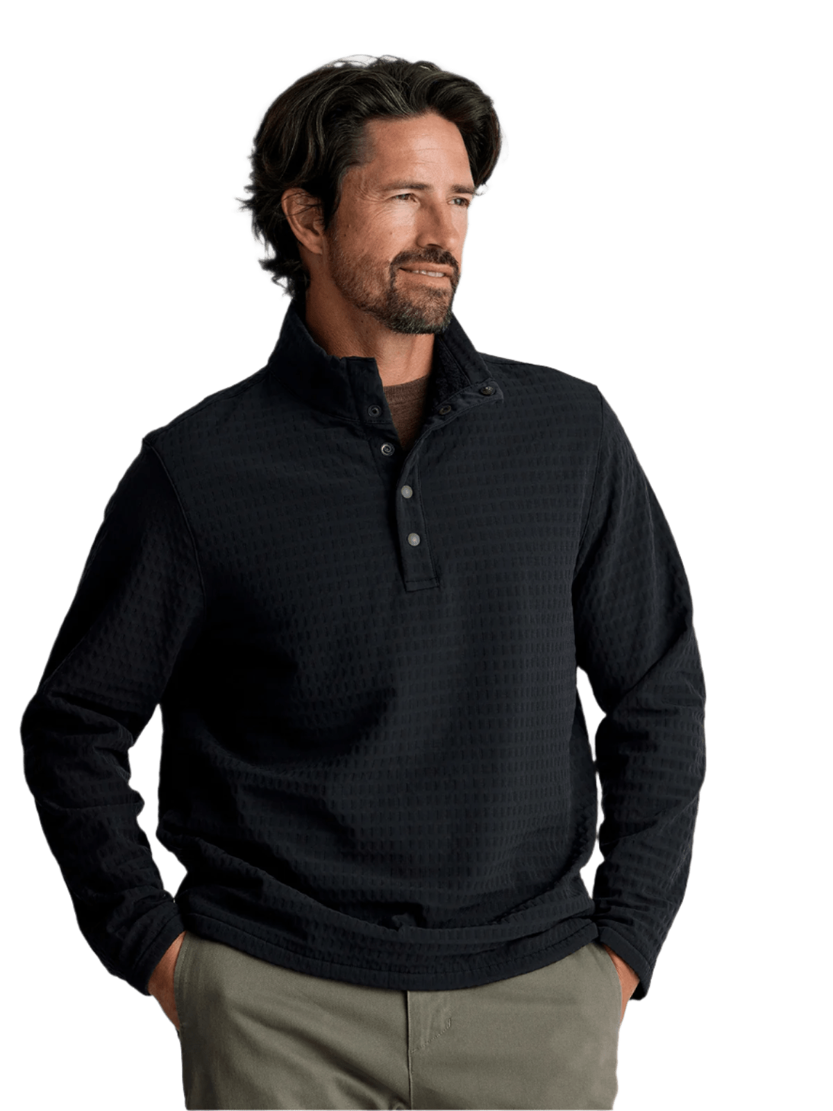 Free Fly Outerwear S / Black Free Fly - Men's Gridback Fleece Snap Pullover