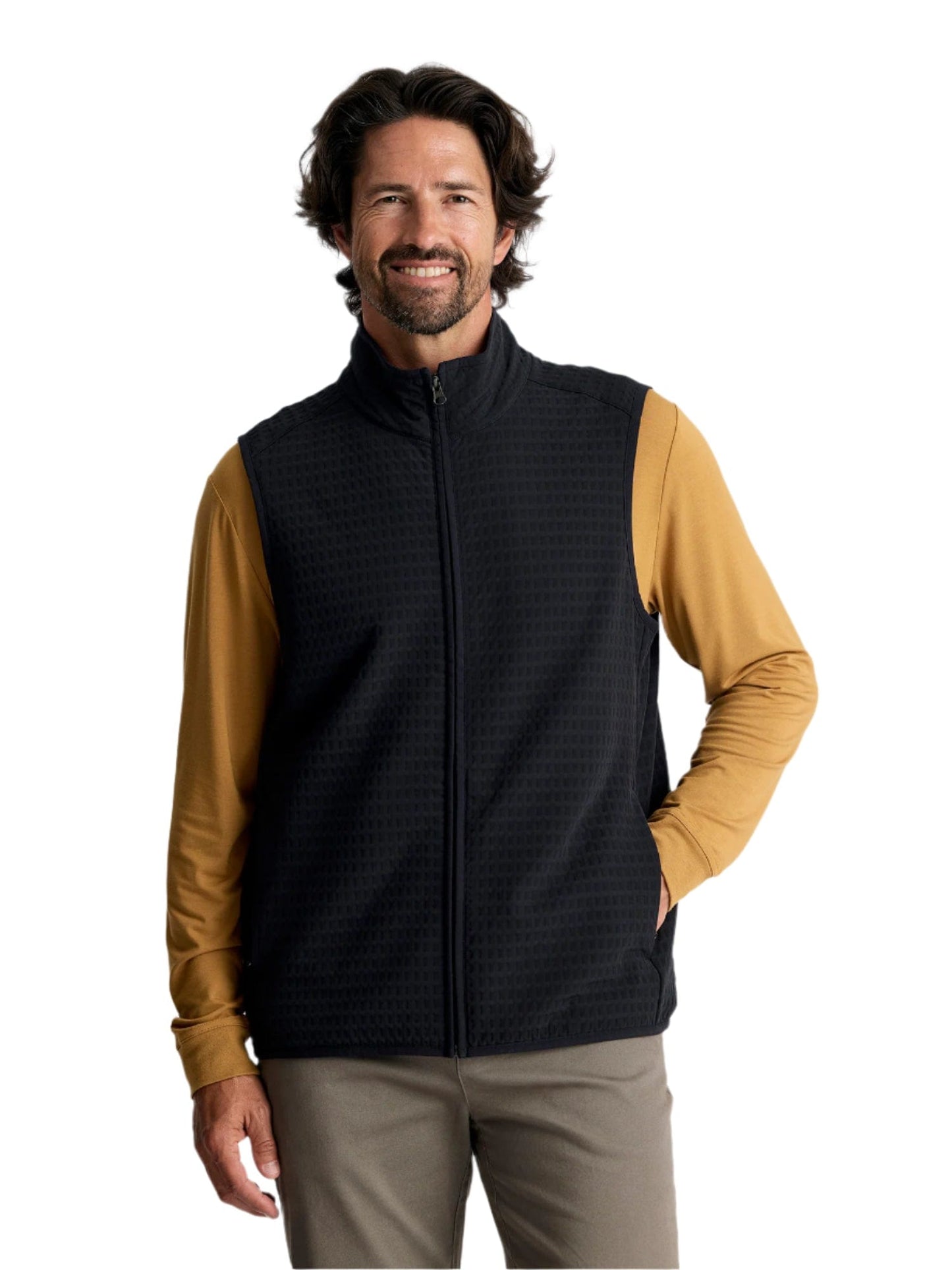 Free Fly Outerwear S / Black Free Fly - Men's Gridback Fleece Vest