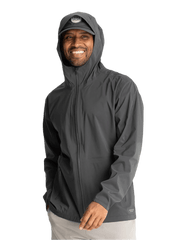 Free Fly Outerwear S / Black Sand Free Fly - Men's Cloudshield Rain Jacket