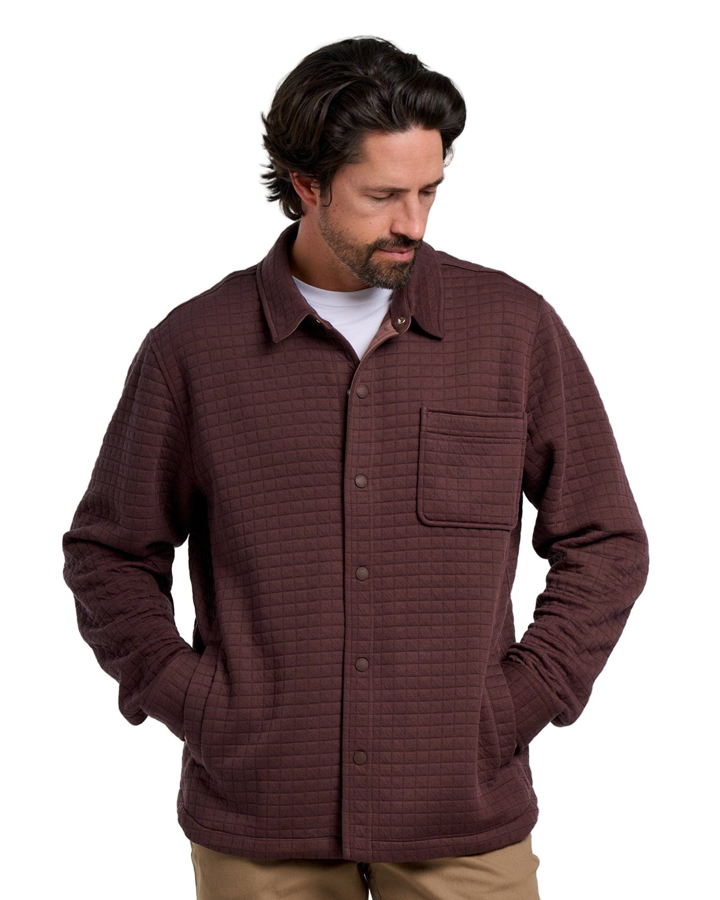 Free Fly Outerwear S / Chestnut Free Fly - Men's Downvalley Overshirt