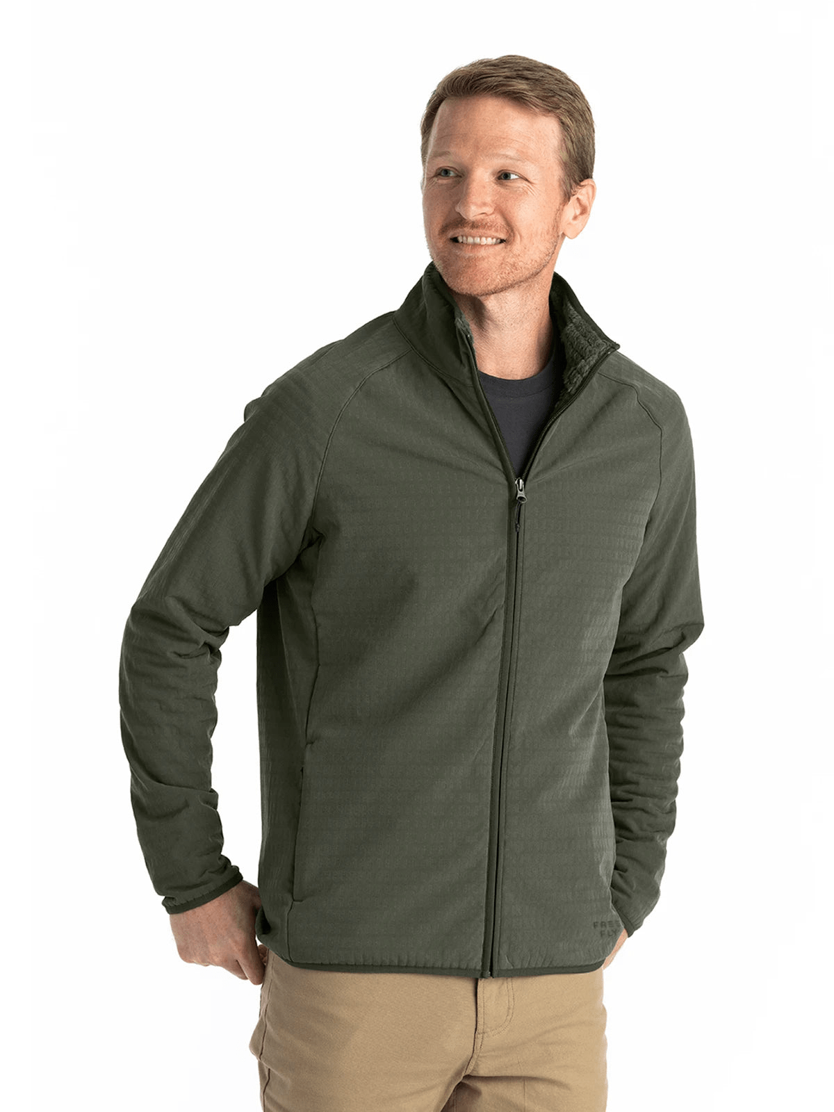 Free Fly Outerwear S / Dark Olive Free Fly - Men's Gridback Fleece Jacket