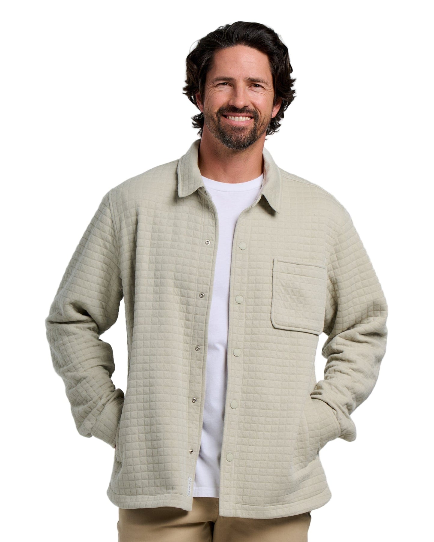 Free Fly Outerwear S / Heather Sandstone Free Fly - Men's Downvalley Overshirt