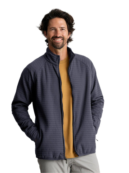 Free Fly Outerwear S / Storm Cloud Free Fly - Men's Gridback Fleece Jacket