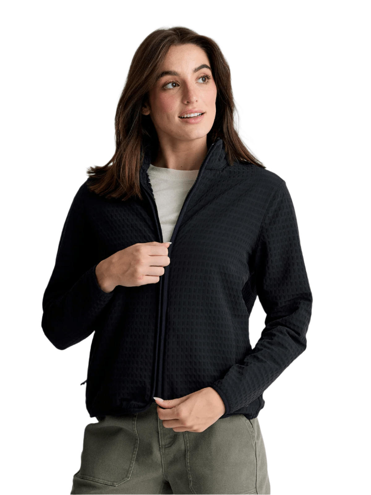 Free Fly Outerwear XS / Black Free Fly - Women's Gridback Fleece Jacket