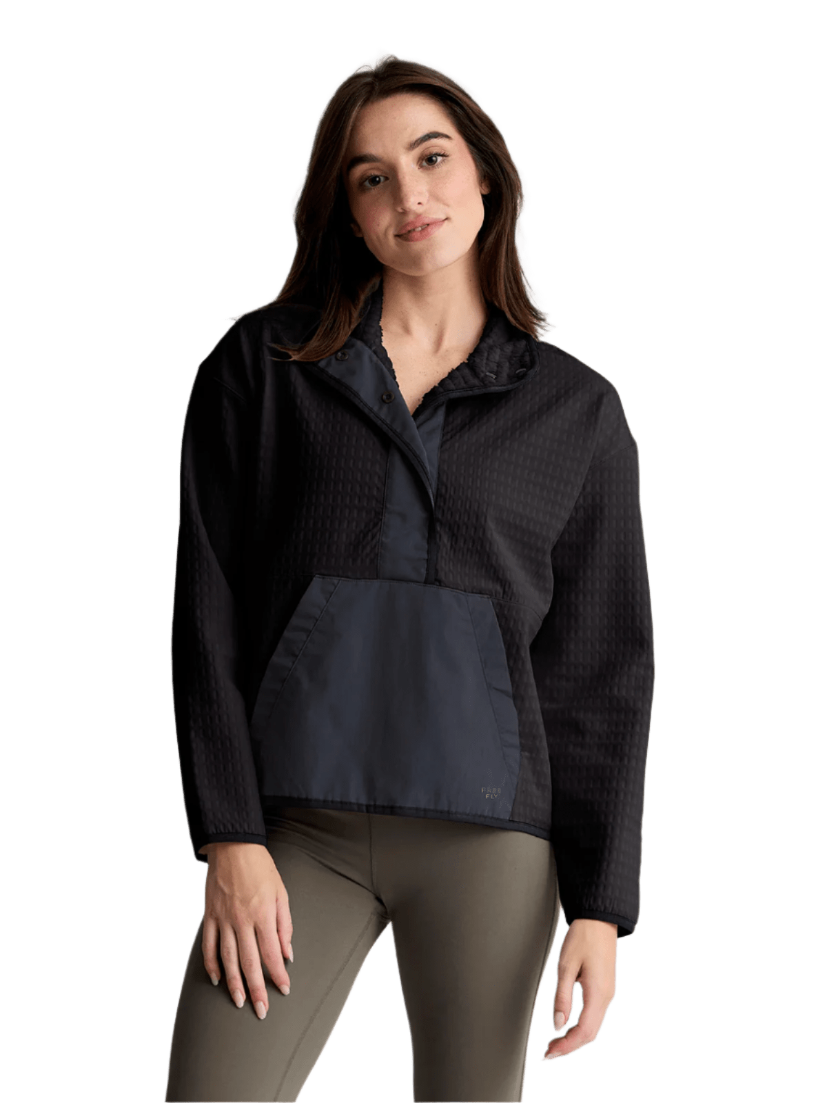 Free Fly Outerwear XS / Black Free Fly - Women's Gridback Fleece Snap Pullover