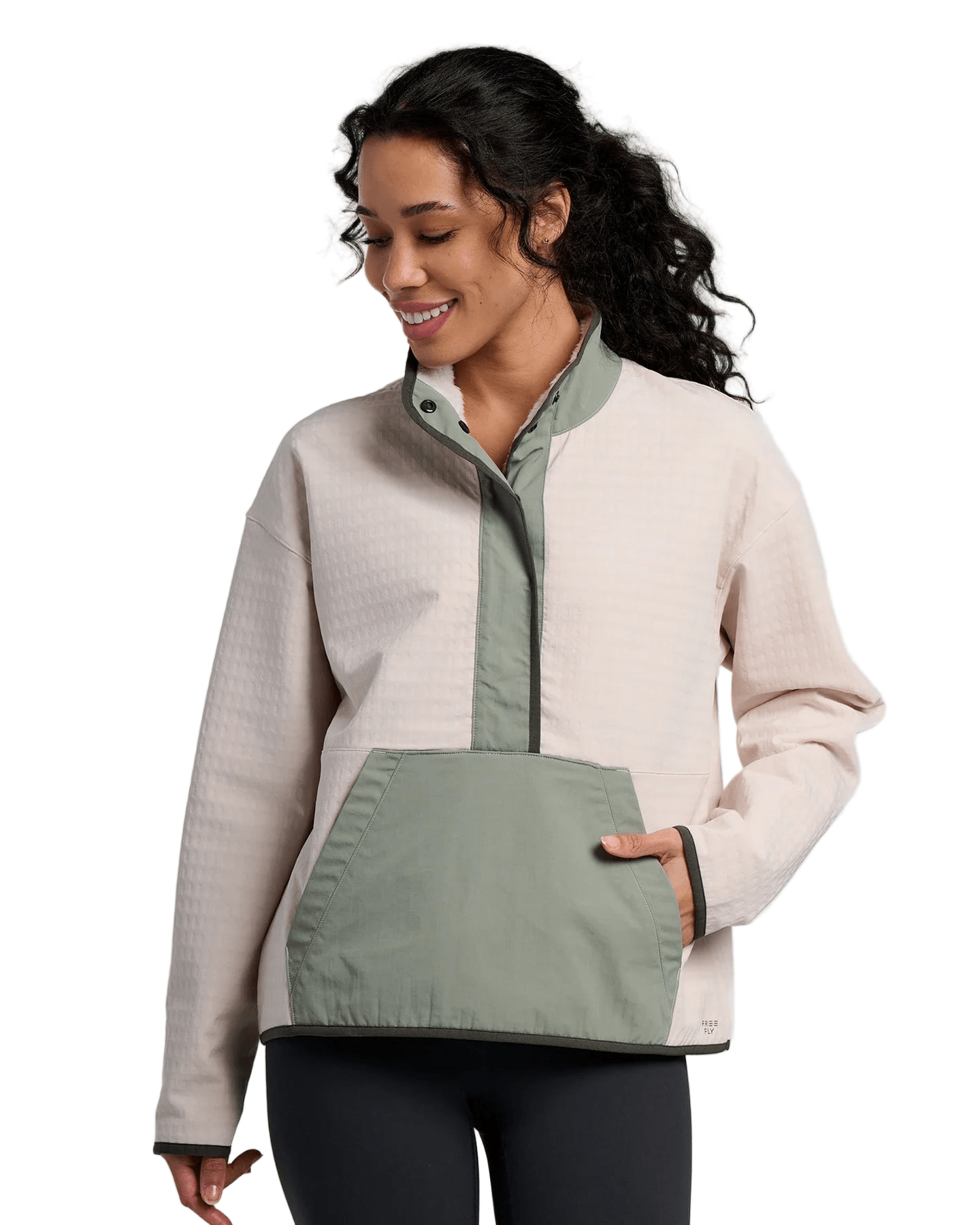 Free Fly Outerwear XS / Forest Free Fly - Women's Gridback Fleece Snap Pullover