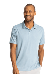 Free Fly Polos S / Blue Fog Free Fly - Men's Elevate Polo