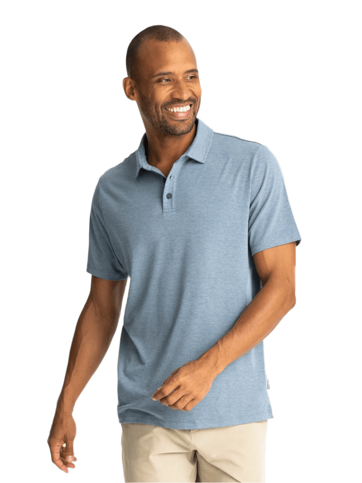 Free Fly Polos S / Heather Deepwater Free Fly - Men's Bamboo Flex Polo II