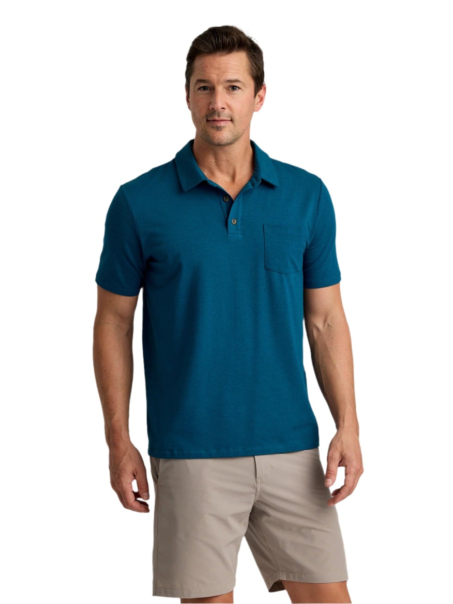 Free Fly Polos S / Legion Blue Free Fly - Men's Bamboo Current Polo