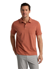 Free Fly Polos S / Redwood Free Fly - Men's Bamboo Current Polo