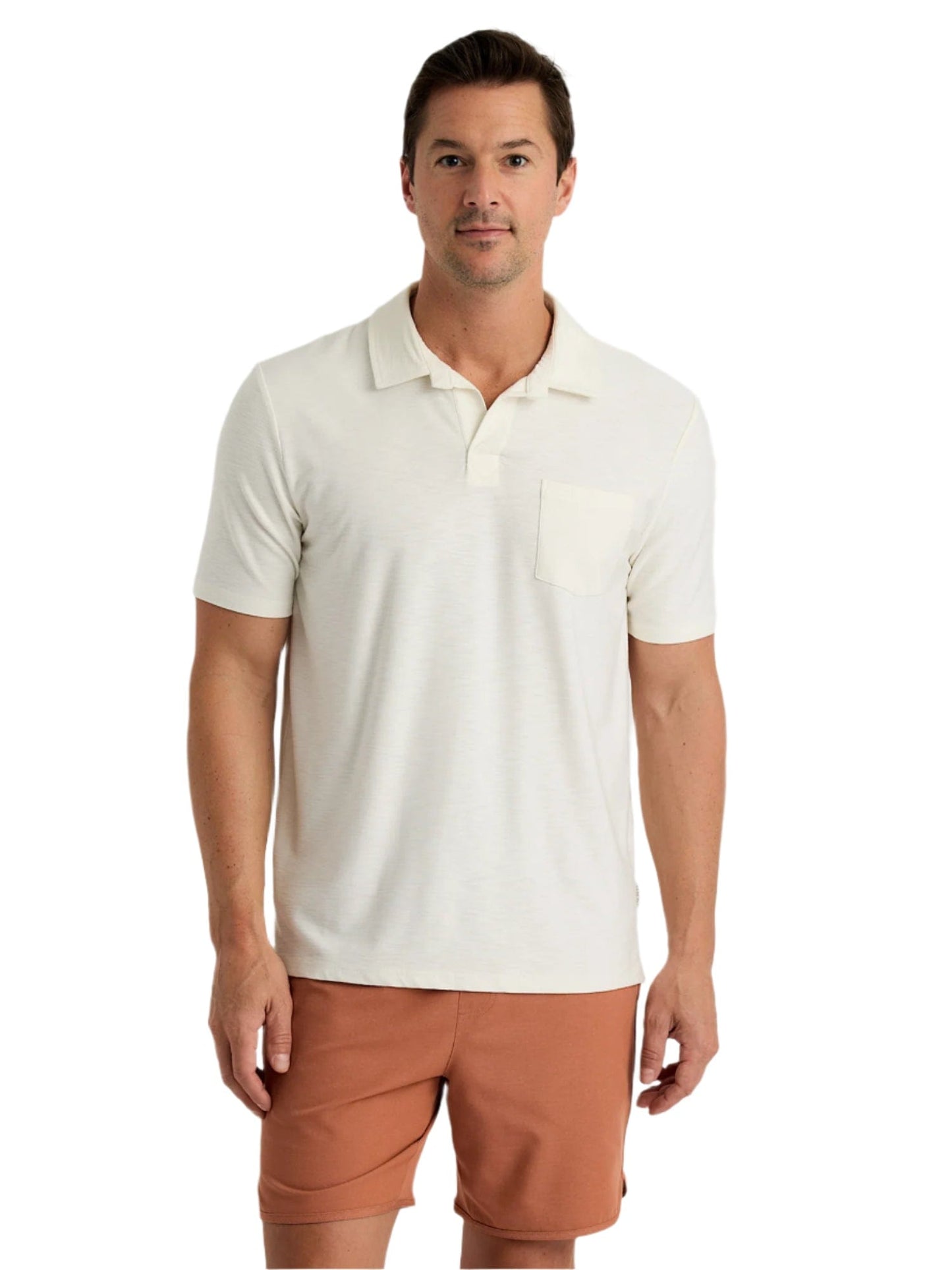 Free Fly Polos S / Sea Salt Free Fly - Men's Bamboo Slub Polo II