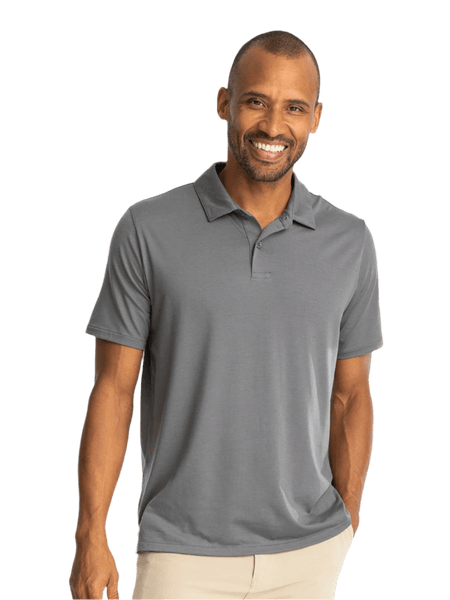 Free Fly Polos S / Smoke Free Fly - Men's Elevate Polo