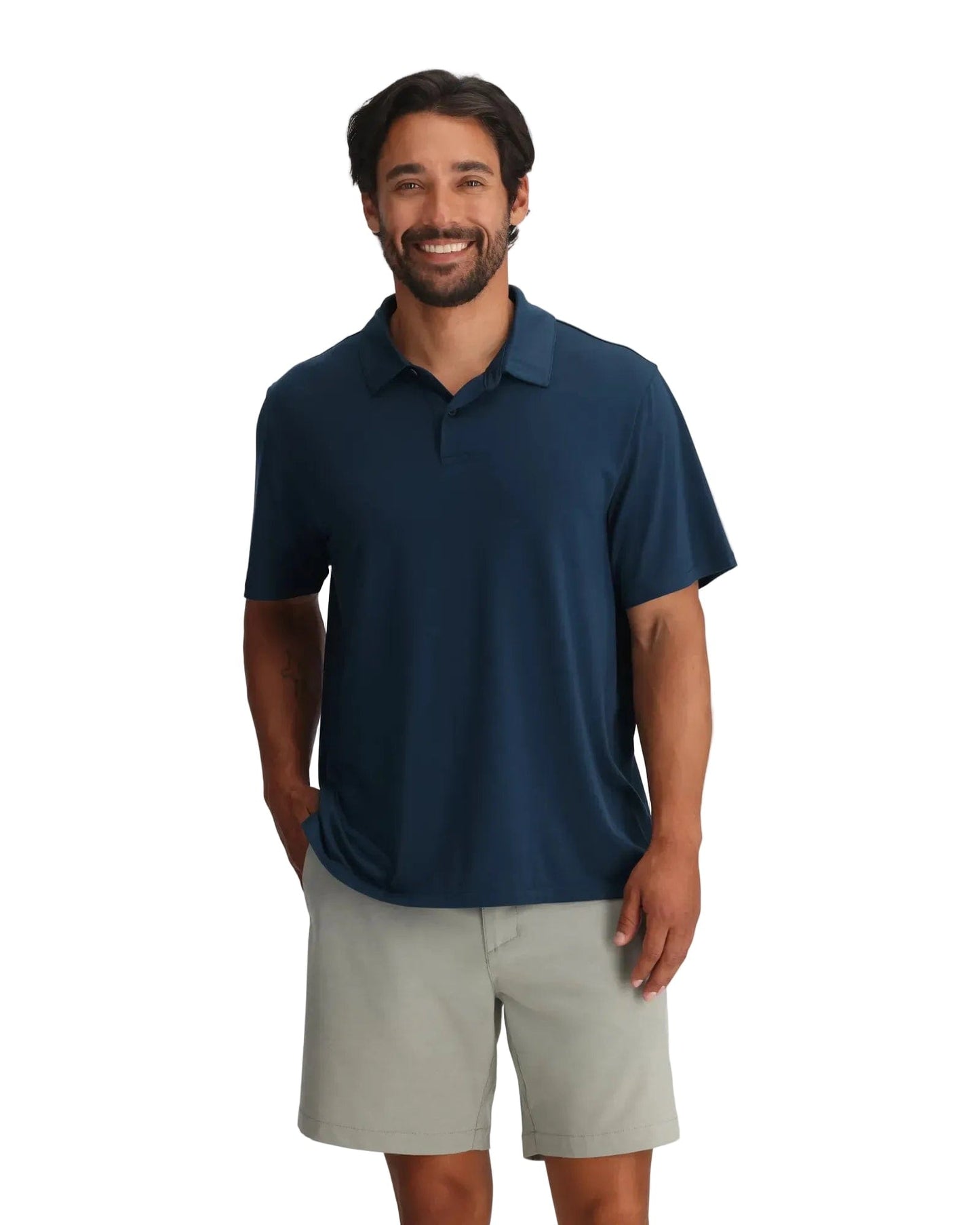 Free Fly Polos S / True Navy Free Fly - Men's Elevate Polo
