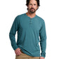 Free Fly Specialty Knits S / Sea Pine Free Fly - Men's Bamboo Flex Long Sleeve Henley