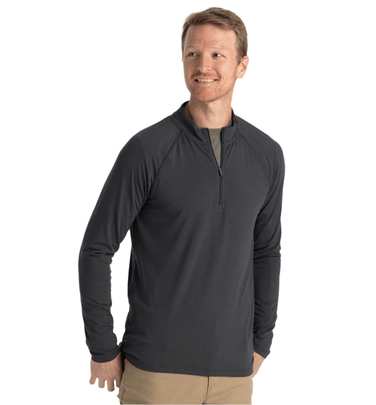 Free Fly Sweatshirts S / Black Sand Free Fly - Men's Bamboo Flex Quarter-Zip